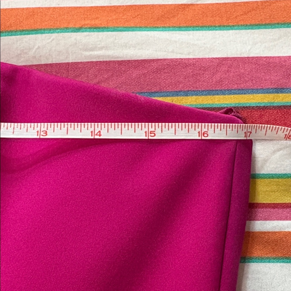 Victor Costa Fuchsia Strapless Evening Gown with Black Coat - Picture 16 of 16